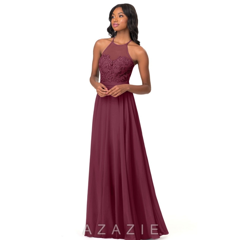 Azazie Kinsey Dress, Size A4 in Mulberry
